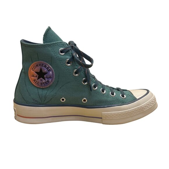 Converse Unisex Green Canvas Chuck Taylor All Star Hi-Top Sneakers Sz 6.5M/8.5W - Picture 5 of 10